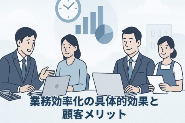 業務効率化の具体的効果と顧客メリット