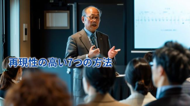 再現性の高い7つの方法