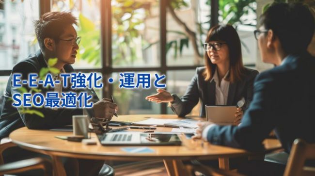 E-E-A-T強化・運用とSEO最適化