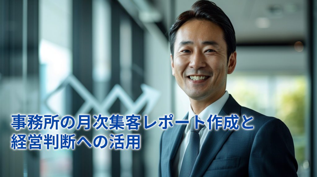 事務所の月次集客レポート作成と経営判断への活用