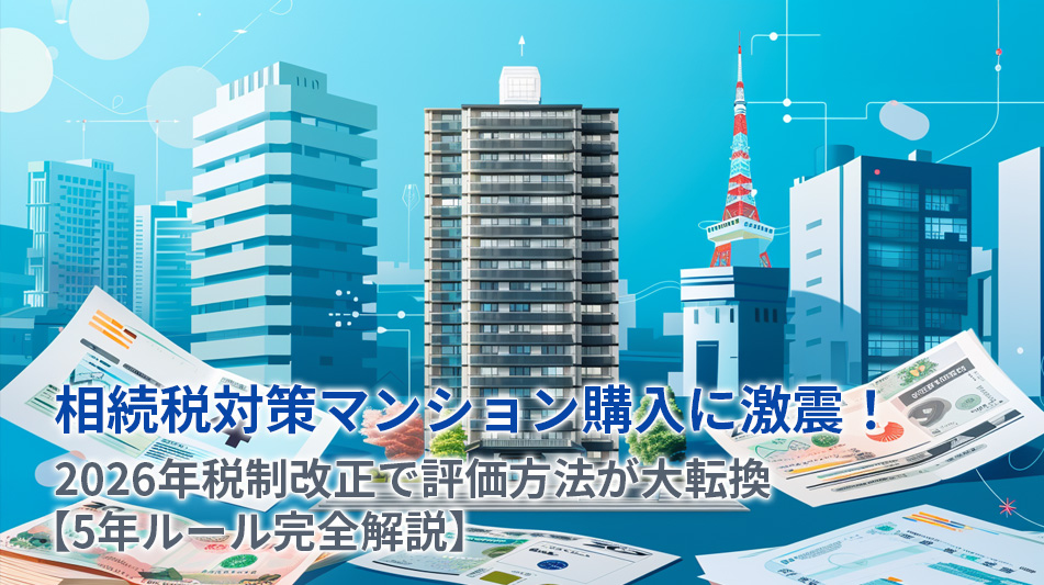 相続税対策マンション購入に激震！2026年税制改正で評価方法が大転換【5年ルール完全解説】