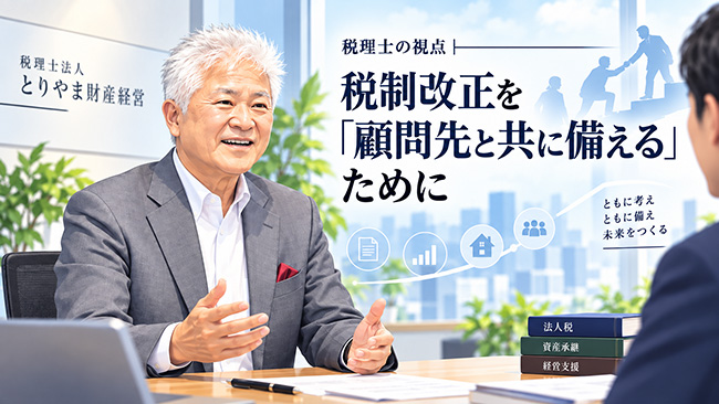 税理士の視点|税制改正を『顧問先と共に備える』ために