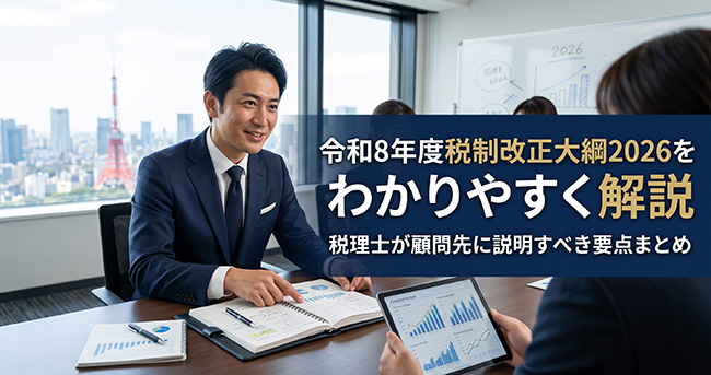 令和8年度税制改正大綱2026をわかりやすく解説|税理士が顧問先に説明すべき要点まとめ