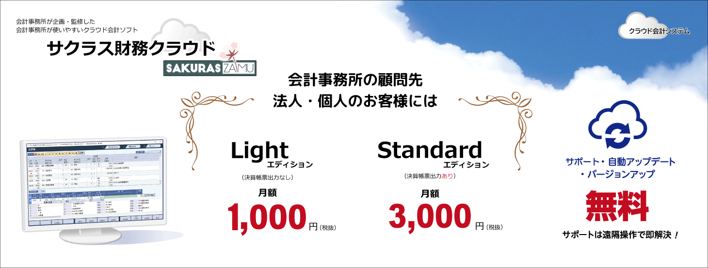 サクラス財務クラウド・会計事務所の顧問先向け