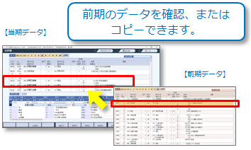 前期・当期２画面、マルチウィンドウ対応