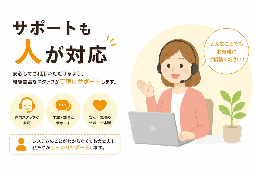電話・リモートで対応するサポートスタッフ